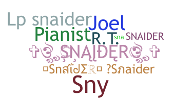 الاسم المستعار - Snaider
