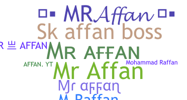 الاسم المستعار - MrAffan