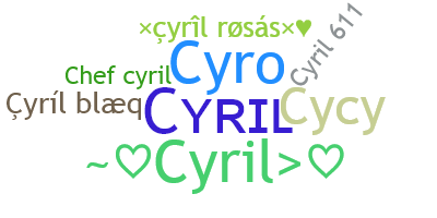 الاسم المستعار - Cyril