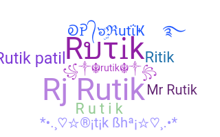 الاسم المستعار - Rutik
