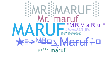 الاسم المستعار - mRMaRuF