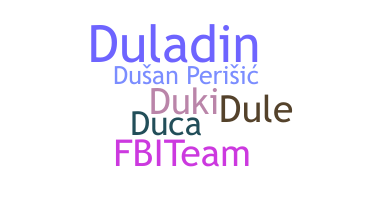 الاسم المستعار - Dusan