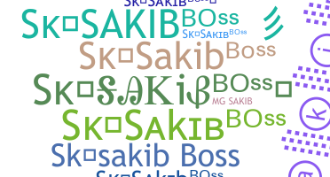 الاسم المستعار - Sksakibboss