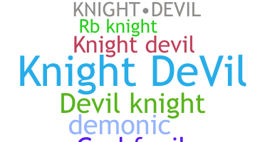 الاسم المستعار - KnightDevil