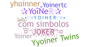 الاسم المستعار - yoiner