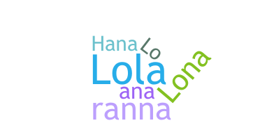 الاسم المستعار - Lorrana