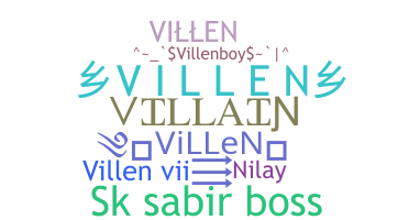 الاسم المستعار - ViLLeN