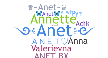 الاسم المستعار - Anet