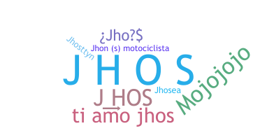 الاسم المستعار - Jhos