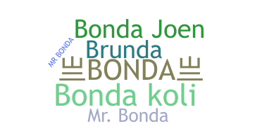 الاسم المستعار - Bonda