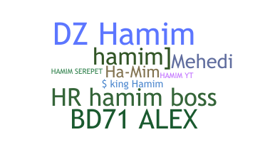 الاسم المستعار - Hamim