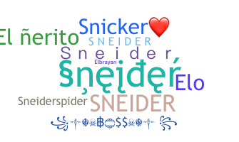 الاسم المستعار - Sneider