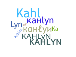 الاسم المستعار - Kahlyn