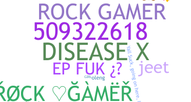 الاسم المستعار - Rockgamer