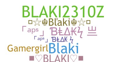 الاسم المستعار - blaki
