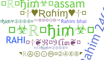 الاسم المستعار - Rahim