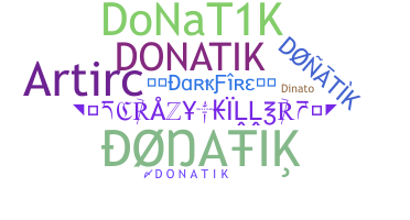الاسم المستعار - donatik