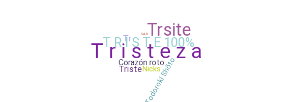 الاسم المستعار - Tristeza