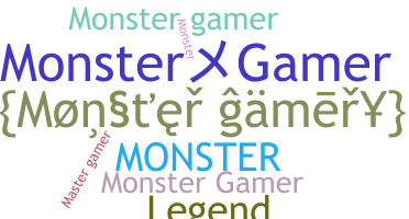 الاسم المستعار - monstergamer