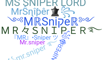 الاسم المستعار - MrSniper