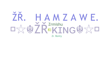 الاسم المستعار - ZRKing