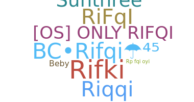 الاسم المستعار - Rifqi